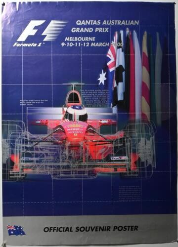 AUSTRALIAN GRAND PRIX: A 2000 'QANTAS AUSTRALIAN GRAND PRIX, MELBOURNE', MARCH 9 - 12 OFFICIAL SOUVENIR POSTER