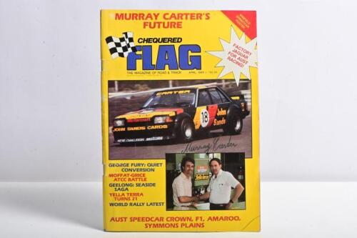 CARTER: A April 1983 issue of 'CHEQUERED FLAG' magazine. Murray Carter magazine