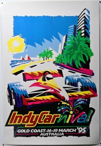 INDY: A 1995 'IndyCarnival - GOLD COAST. 16-19 MARCH '95 AUSTRALIA' promotional poster