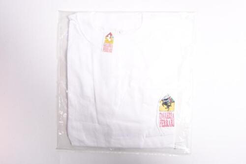 FERRARI: An unworn 'GALLERIA FERRARI' white t-shirt. Size 'L'