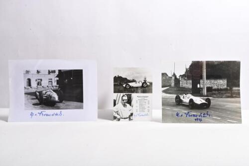 von BRAUCHITSCH: A collection of Manfred von Brauchitsch related items. Images of von Brauchitsch racing various 1920's/1930's Mercedes-Benz racing cars. von Brauchitsch signatures