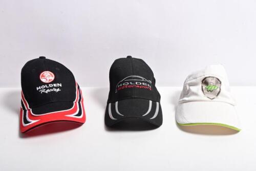 CAPS: Three motorsport related caps. Holden & 'GP advantage' caps