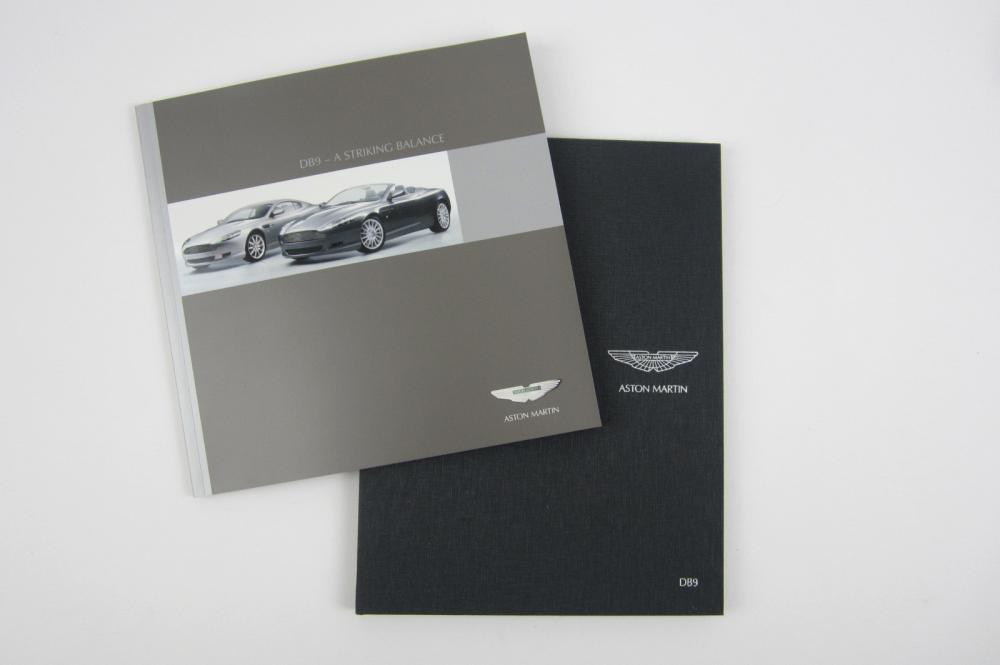 DB9: Two Aston Martin DB9 sales brochures. - Current price: $160