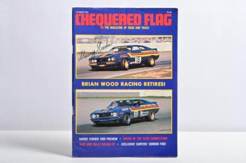 CARTER: A October 1979 issue of 'CHEQUERED FLAG' magazine. Murray Carter signature