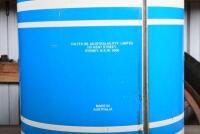 GOLDEN FLEECE/CALTEX: A rare duel branded Caltex/Golden Fleece 1970s 20 litre 'RPM DELO 100 OIL, SAE 40' oil drum - 4