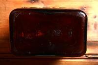 DAYLUBE: An original "Daylube Aviation Motor Oil" one imperial quart brown glass bottle - 6