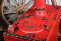 SHELL: A highboy oil pump in original 1950/60s Shell livery, with embossed Shell clam branding to pump, 136cm high approx - 2