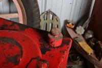 SHELL: A highboy oil pump in original 1950/60s Shell livery, with embossed Shell clam branding to pump, 136cm high approx - 7