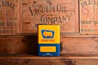 GOLDEN FLEECE: A "Golden Fleece Purol RH" one gallon tin with embossed ram lid - 3