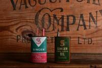SINGER: Two three fluid ounce "Singer" sewing machine oil tins - 3