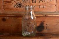 CASTROL: A 1940/50s embossed "Castrol Wakefield" one imperial quart oil bottle