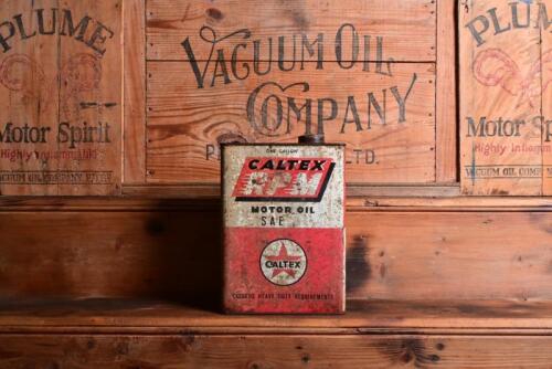 CALTEX: A circa 1930/40s "Caltex RPM" one gallon tin
