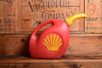 SHELL: A circa 1970s Shell plastic petrol jerry can, five litres approx.