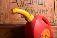 SHELL: A circa 1970s Shell plastic petrol jerry can, five litres approx. - 3