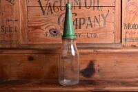 CASTROL: A circa 1950/60s "Castrol" one quart oil bottle, with circa 1950/60s Castrol CW 30" tin pourer and dust cover - 4