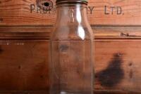 CASTROL: A circa 1950/60s "Castrol" one quart oil bottle, with circa 1950/60s Castrol CW 30" tin pourer and dust cover - 5