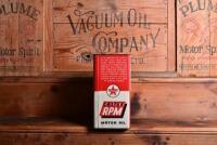 CALTEX: A circa 1930/40s "Caltex RPM SAE 20" one gallon tin - 2