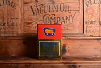 GOLDEN FLEECE: A circa 1970s "Golden Fleece Supreme Motor Oil" one gallon tin - 3