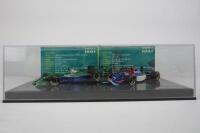JORDAN: A set of Jordan F1 cars by Minichamps