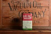GIRLING/CASROL: A circa 1950s/1960s one pint Wakefield Girling brake and clutch fluid tin - 3