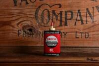 NECCHI: An original American "Necchi Sewing Machine" three fluid ounce oil tin, with contents - 3