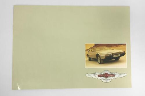 ASTON MARTIN LAGONDA: A 1975 Aston Martin Lagonda sales brochure.