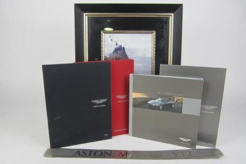 ASTON MARTIN: Six items of Aston Martin ephemera.