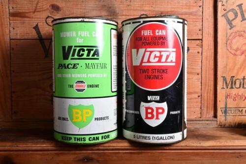 VICTA: Two five litre Victa mower fuel