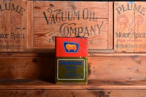 GOLDEN FLEECE: A "Golden Fleece Supreme" one gallon tin, marked to front "Golden Fleece Petroleum"