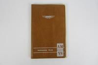 AM V8: An original 1975 Aston Martin V8 Instruction Book.