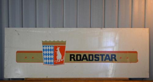 CARAVAN: A circa 1960s/1970s Roadstar tin caravan sign, 53.5cm high, 153.5cm wide