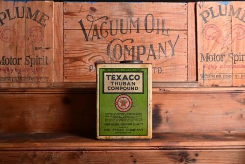 TEXACO: An Australian one gallon Texaco 'Thuban Compound' tin with large lid