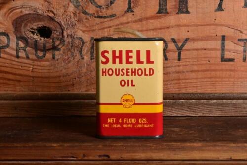 SHELL: A four ounce Shell Household Oil can