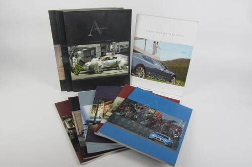 ASTON MARTIN OFFICIAL MAGAZINE: Ten editions of 'Aston Martin - The Official Magazine'.