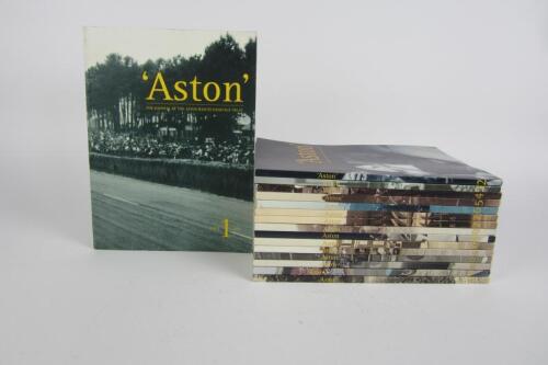 ASTON MARTIN HERITAGE TRUST: Sixteen editions of 'Aston - The Journal Of The Aston Martin Heritage Trust', years 1999 - 2013.