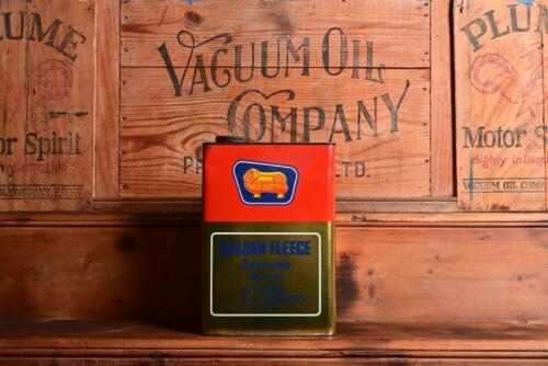 GOLDEN FLEECE: A "Golden Fleece Supreme" one gallon oil tin