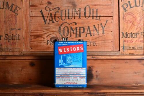 WESTONS: An Australian circa 1960s/1970 one gallon Westons stencilling ink tin marked 'CODARELL W 951;