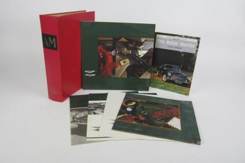 ASTON MARTIN: A collection of Aston Martin magazines and sales brochures.