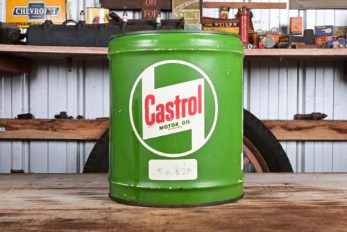 CASTROL: A circa 1960s "Castrol Wakefield SAE 20" four imperial gallon drum