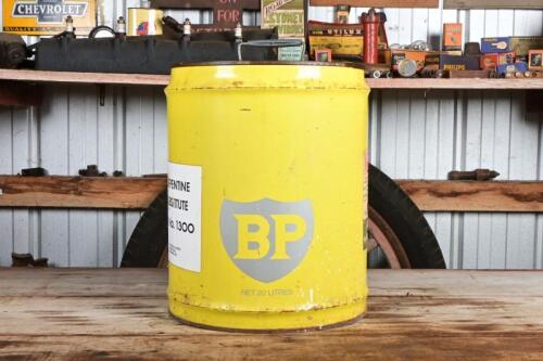 BP: A circa 1970s "BP White Spirit" twenty litre drum