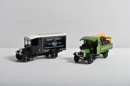 CORGI: Two Corgi 1:43 scale early 1900s delivery trucks