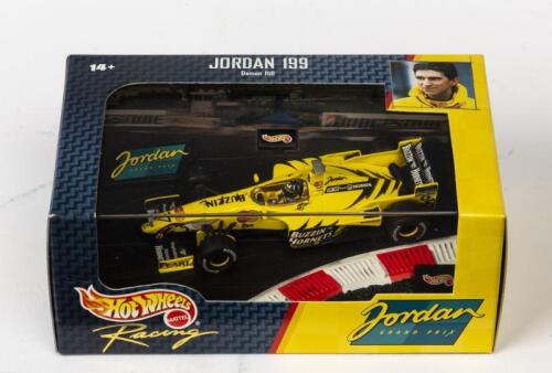 JORDAN: A NOS 1:43 scale Hot Wheels Formula 1 Jordan 199 Damon Hill die-cast model