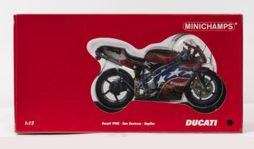 DUCATI: A NOS 1:12 scale Minichamps Ducati 998S Ben Bostrom Replica die-cast model