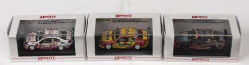 HOLDEN: 3 NOS 1:64 scale Biante Holden 2009 VE Commodores Jason Richards #8 "BOC" Cameron McConville #14 "WOW" & Lee Holdsworth #33 "Valvoline" die-cast models