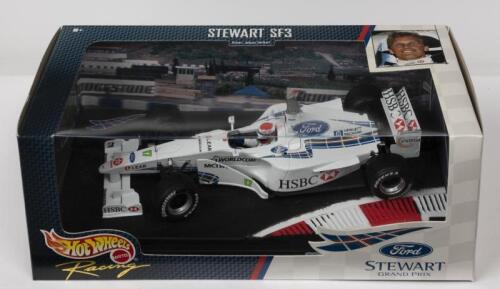 FORMULA 1: A NOS 1:18 scale Hot Wheels Formula 1 Stewart SF3 Johnny Herbert #17 die-cast model
