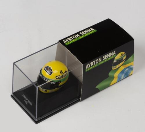 HELMET: A NOS 1:8 scale Minichamps Helmet Collection "Ayrton Senna 1994" composite model