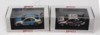 FORD: 2 NOS 1:64 scale Biante Bathurst Ford Falcon BF 2008 #25 Bright/Macrow "Fujitsu" & Falcon FG 2009 #111 Coulthard/Patrizi "Wilson Security" die-cast models