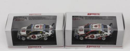 FORD: 2 NOS 1:64 scale Biante Ford FG Falcon 2010 "Jim Beam Racing" Steven Johnson #17 and James Courtney #18 die-cast models