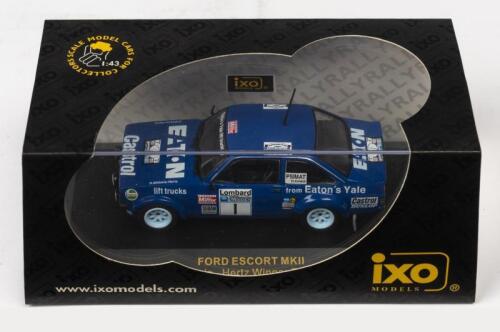 FORD: A NOS 1:43 scale IXO Models Ford Escort Mk II Mikkola/Hertz #1 1979 RAC Winner die-cast model