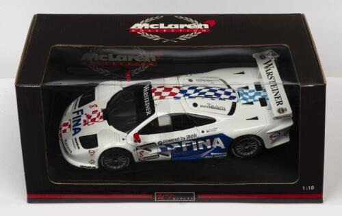 McLAREN: A NOS 1:18 scale UT Models McLaren F1 GTR 1997 #8 Lleto/Soper "Fina-Warsteiner"die-cast model